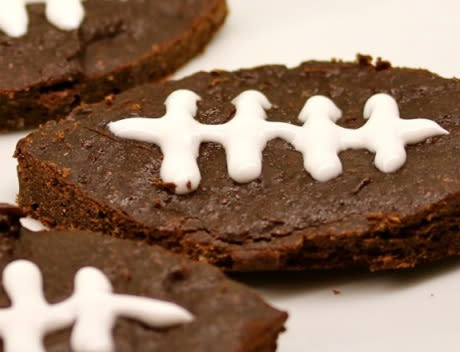 Reduced-guilt Football Brownies