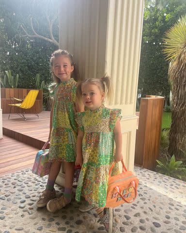 <p>Instagram/hilaryduff</p> Banks and MJ, Duff's daughters