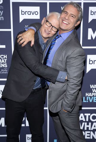 <p>Charles Sykes/Bravo/NBCU Photo Bank via Getty Images</p> Anderson Cooper (left) and Andy Cohen (right)