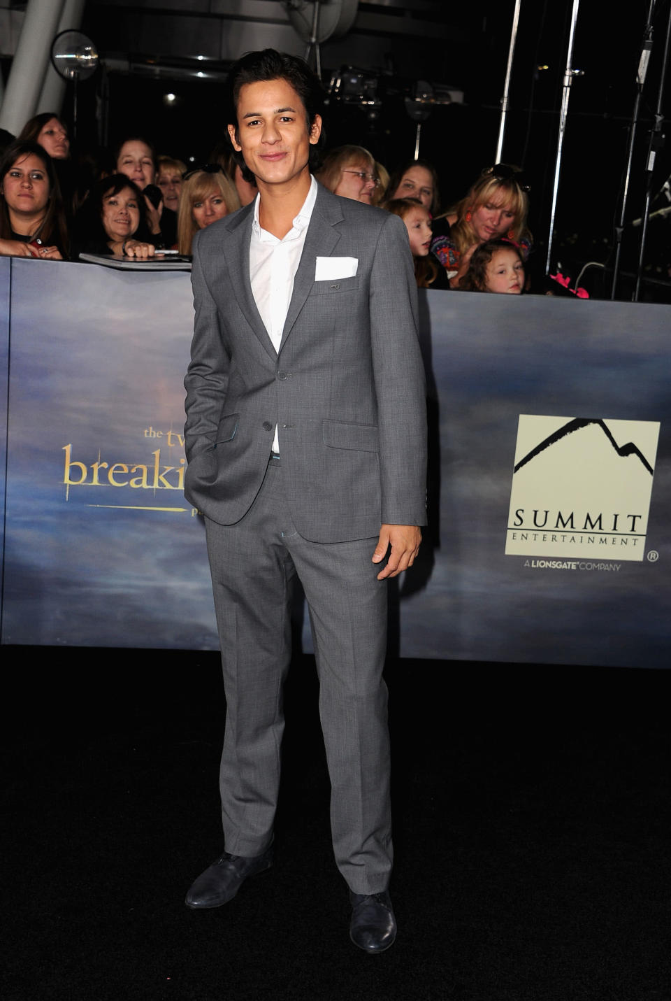 Bronson Pelletier arrives at "The Twilight Saga: Breaking Dawn - Part 2" Los Angeles premiere at Nokia Theatre L.A. Live on November 12, 2012 in Los Angeles, California. (Photo by Steve Granitz/WireImage)