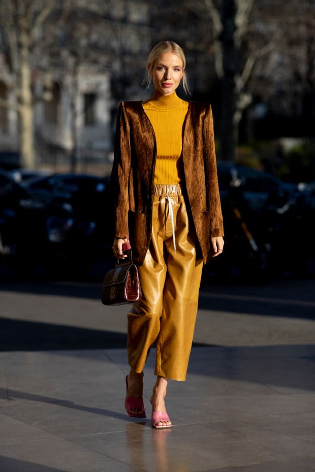 <p>On the street at Couture Week Spring 2020. </p>