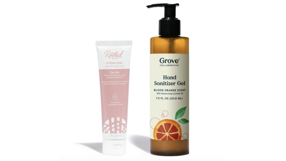 Grove's fast-absorbing formula leaves hands moisturized.