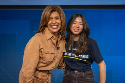 Hoda Kotb and Remy Tsukahira at the 2024 Prudential Emerging Visionaries Summit.