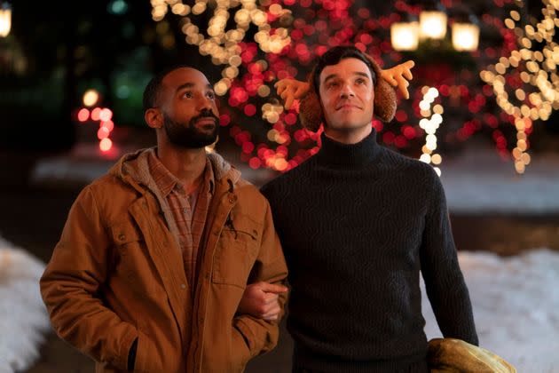 Philemon Chambers (left) and Michael Urie in Netflix's 