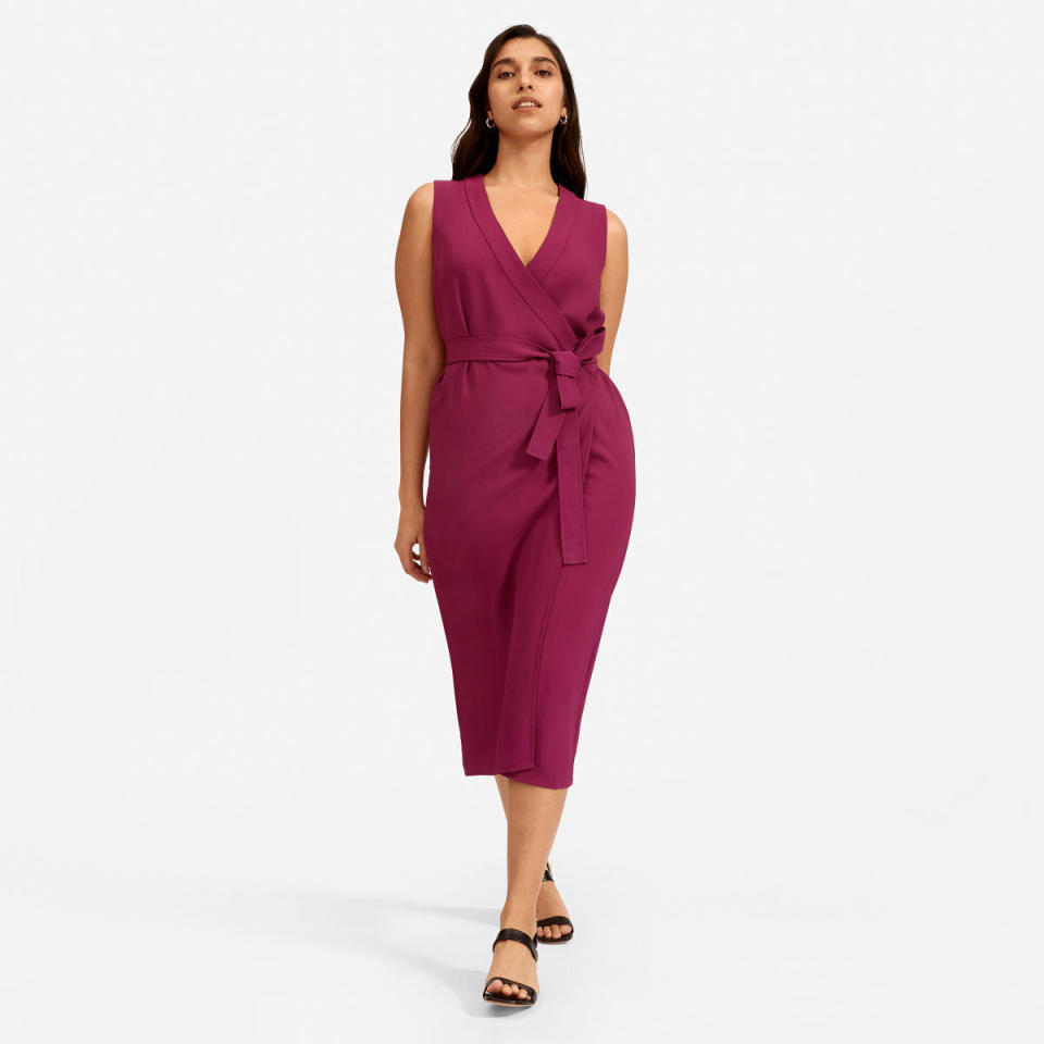 The Japanese GoWeave Sleeveless Wrap Dress