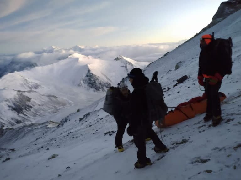 Un rescate en el Aconcagua (Imagen de archivo)