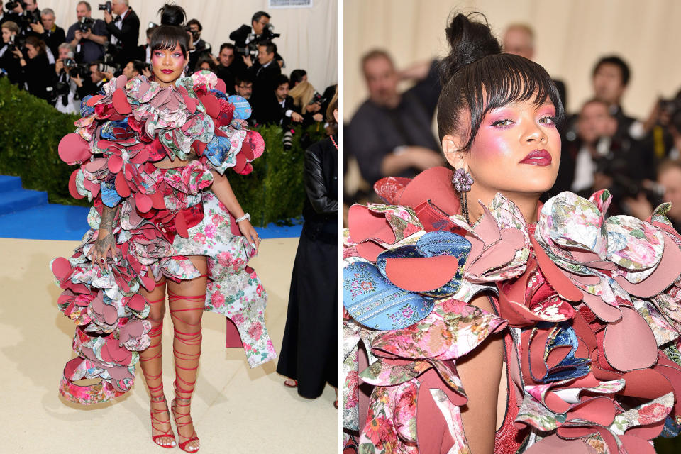 Rihanna attends the "Rei Kawakubo/Comme des Garcons: Art Of The In-Between" Costume Institute Gala at Metropolitan Museum of Art on May 1, 2017.<span class="copyright">Neilson Barnard—Getty Images; Kevin Mazur—WireImage/Getty Images</span>