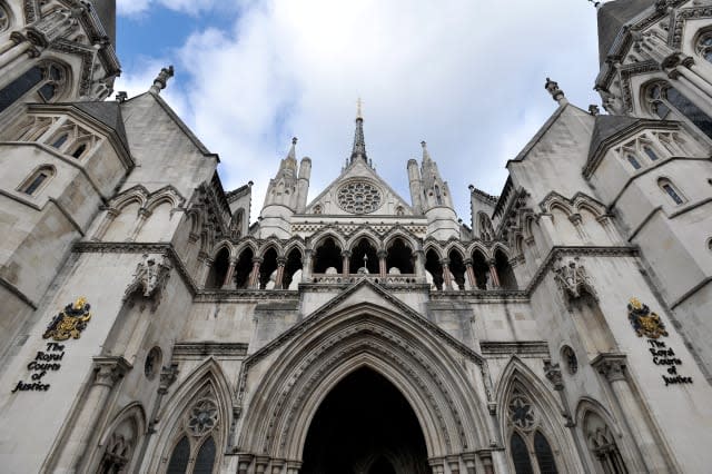 Royal Courts of Justice stock