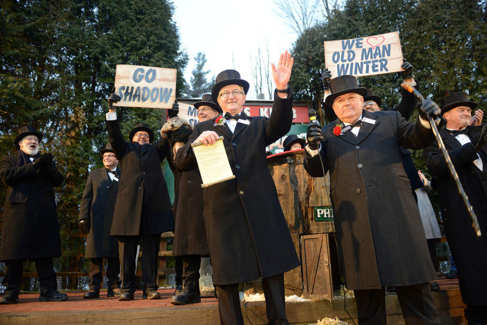 Phil sees his shadow on Groundhog Day