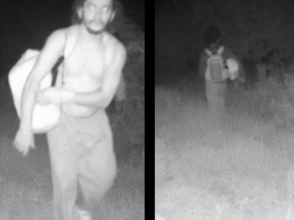 Escaped Pennsylvania inmate Danelo Cavalcante spotted on trail camera surveillance footage.