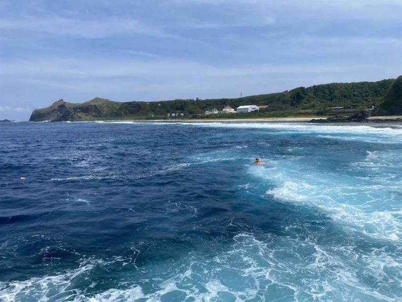 台東縣綠島鄉17日中午發生釣客落海意外。（圖／蔡旻妤台東傳真）