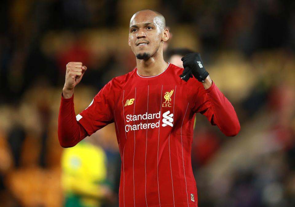 Liverpool’s Fabinho has signed a new long-term contract (Adam Davy/PA) (PA Archive)