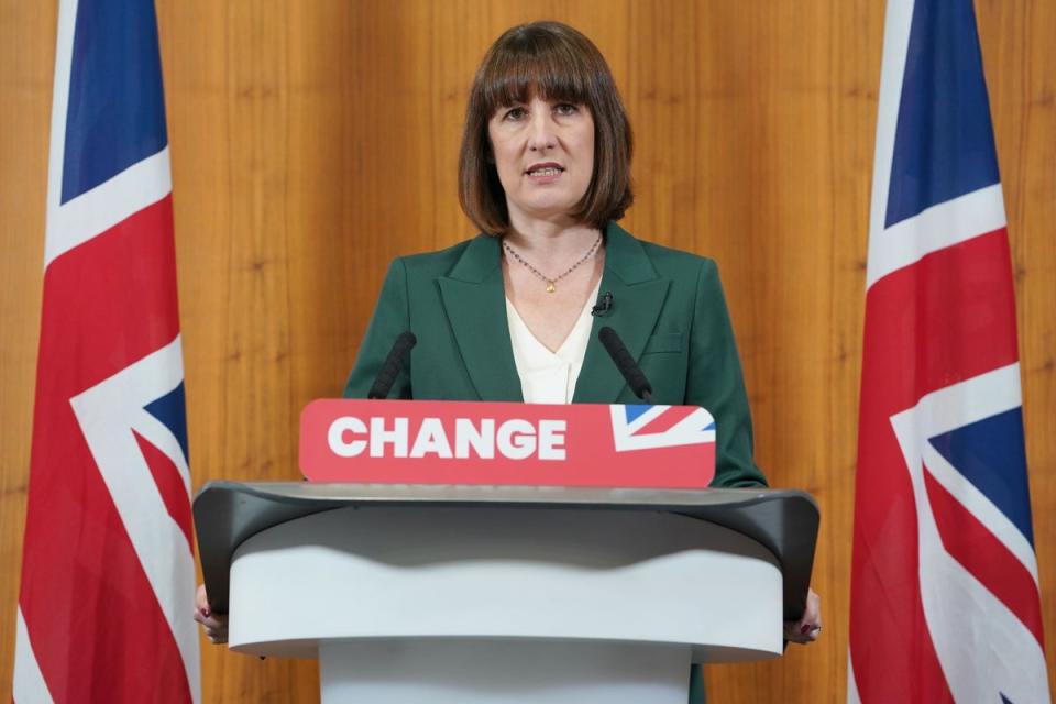 Shadow chancellor Rachel Reeves said to consequences of the Tories’ manifesto would include a new mortgages bombshell (Lucy North/PA) (PA Wire)