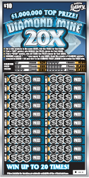 Diamond Mine Florida Lottery scratch-off game.