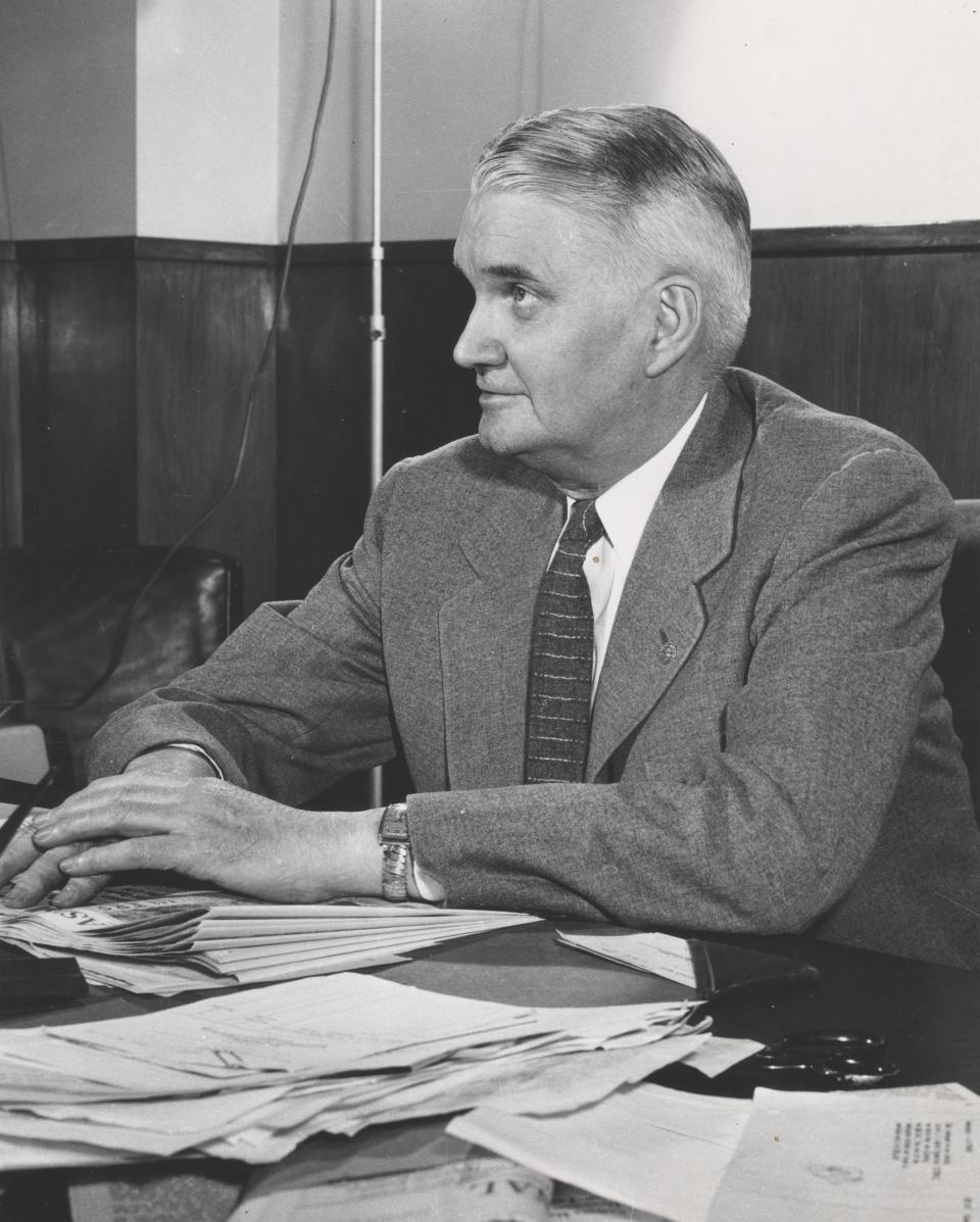 D. Hiden Ramsey, seen here in a 1960 Citizen Times photo, was editor and later served as general manager of the Asheville Citizen-Times Company when The Asheville Citizen and The Asheville Times consolidated in 1930. He died in 1966.