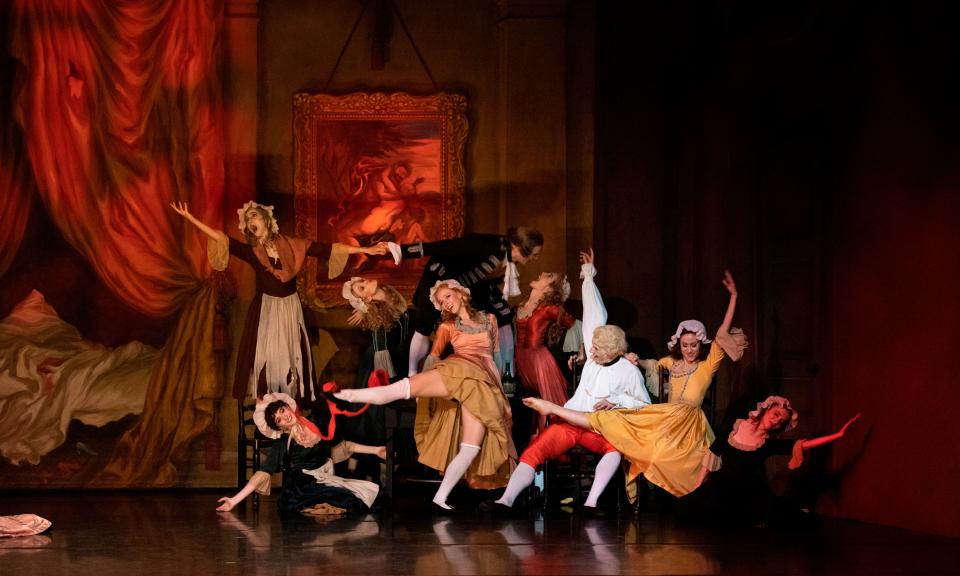 Sarasota Ballet company members perform “The Rake’s Progress” by Dame Ninette de Valois.