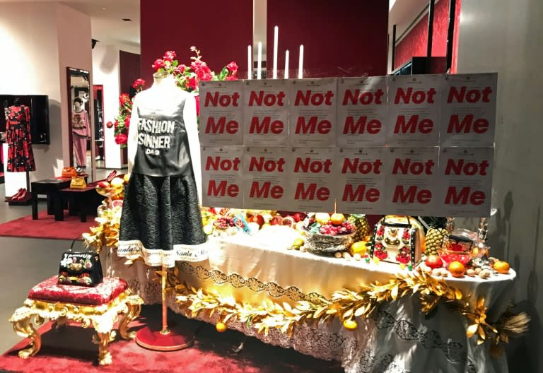 Protestor Edward Gu targeted the Dolce & Gabbana store in Shanghai following the race row