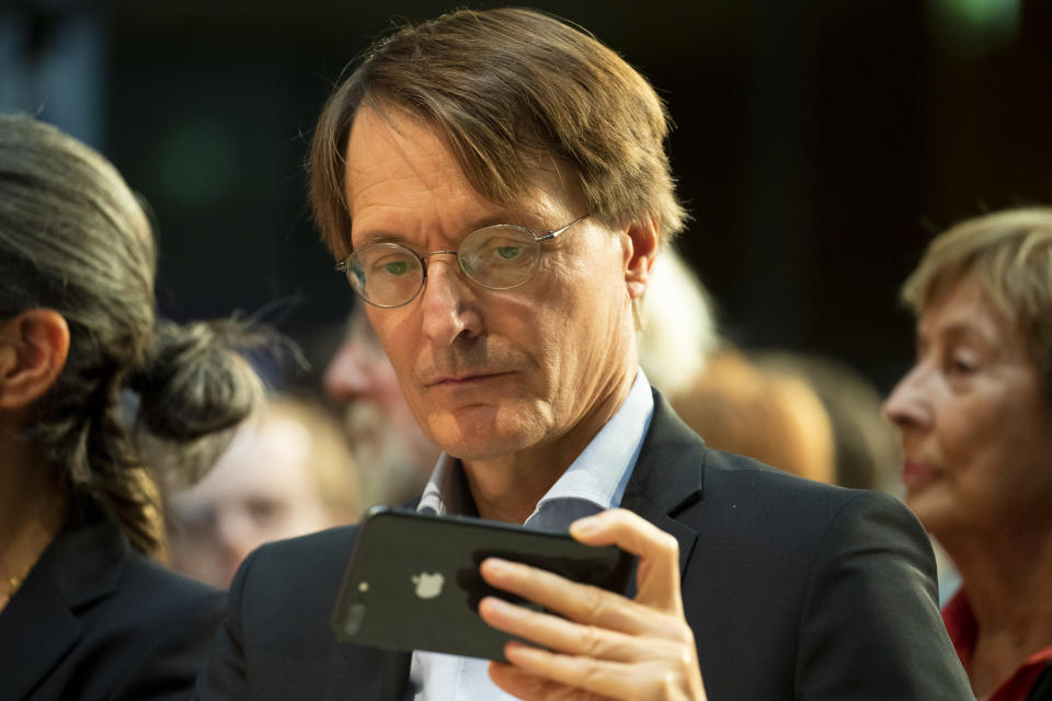 Karl Lauterbach während des SPD-Parteivorstandswahlkampfs im September 2019 (Bild: Emmanuele Contini/NurPhoto via Getty Images)