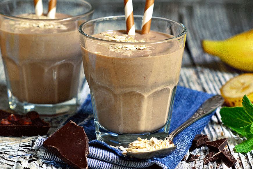 Chocolatey, creamy, crunchy and slightly sweet and salty, this <a rel="nofollow" href="https://au.lifestyle.yahoo.com/food/recipes/recipe/-/30773735/chocolate-and-nut-smoothie-recipe-fern-green-mocktail-manual/" data-ylk="slk:chocolate and nut smoothie;elm:context_link;itc:0;sec:content-canvas" class="link ">chocolate and nut smoothie</a> has it all. It’s rich ingredients make it taste like the real deal without all the nasties. Have this smoothie for breakfast, as an afternoon snack or post workout drink.