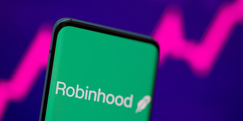 Robinhood logo stocks investing