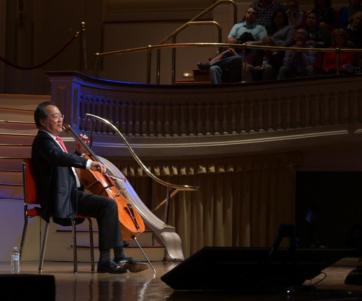 Yo-Yo Ma appeared April 7, 2019, at Mechanics Hall in Worcester. He will return to perform Jan. 10, 2025.