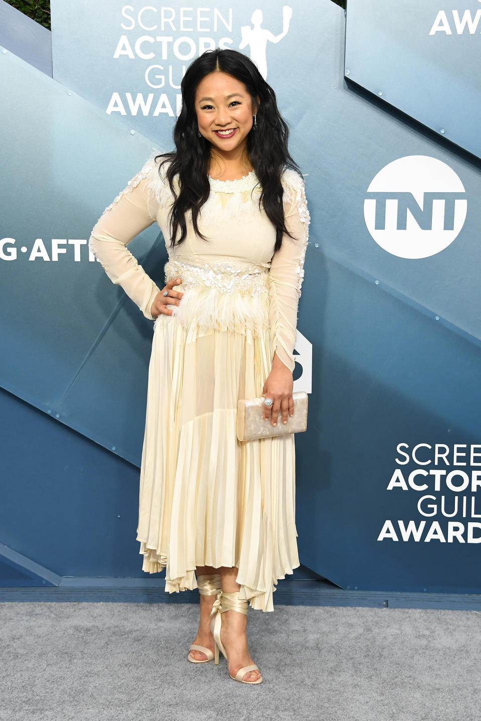 LOS ANGELES, CALIFORNIA - JANUARY 19: Stephanie Hsu attends the 26th Annual Screen Actors Guild Awards at The Shrine Auditorium on January 19, 2020 in Los Angeles, California. (Photo by Steve Granitz/WireImage)