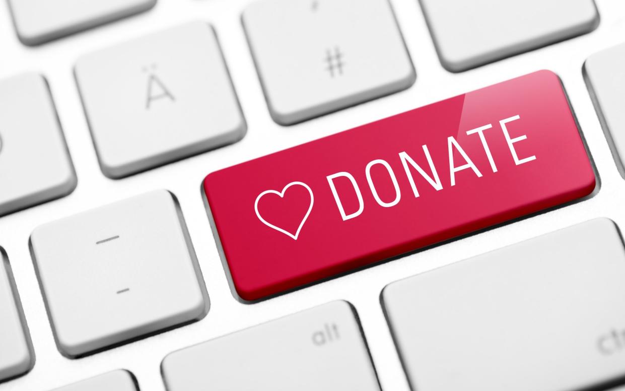 online donate key on keyboard