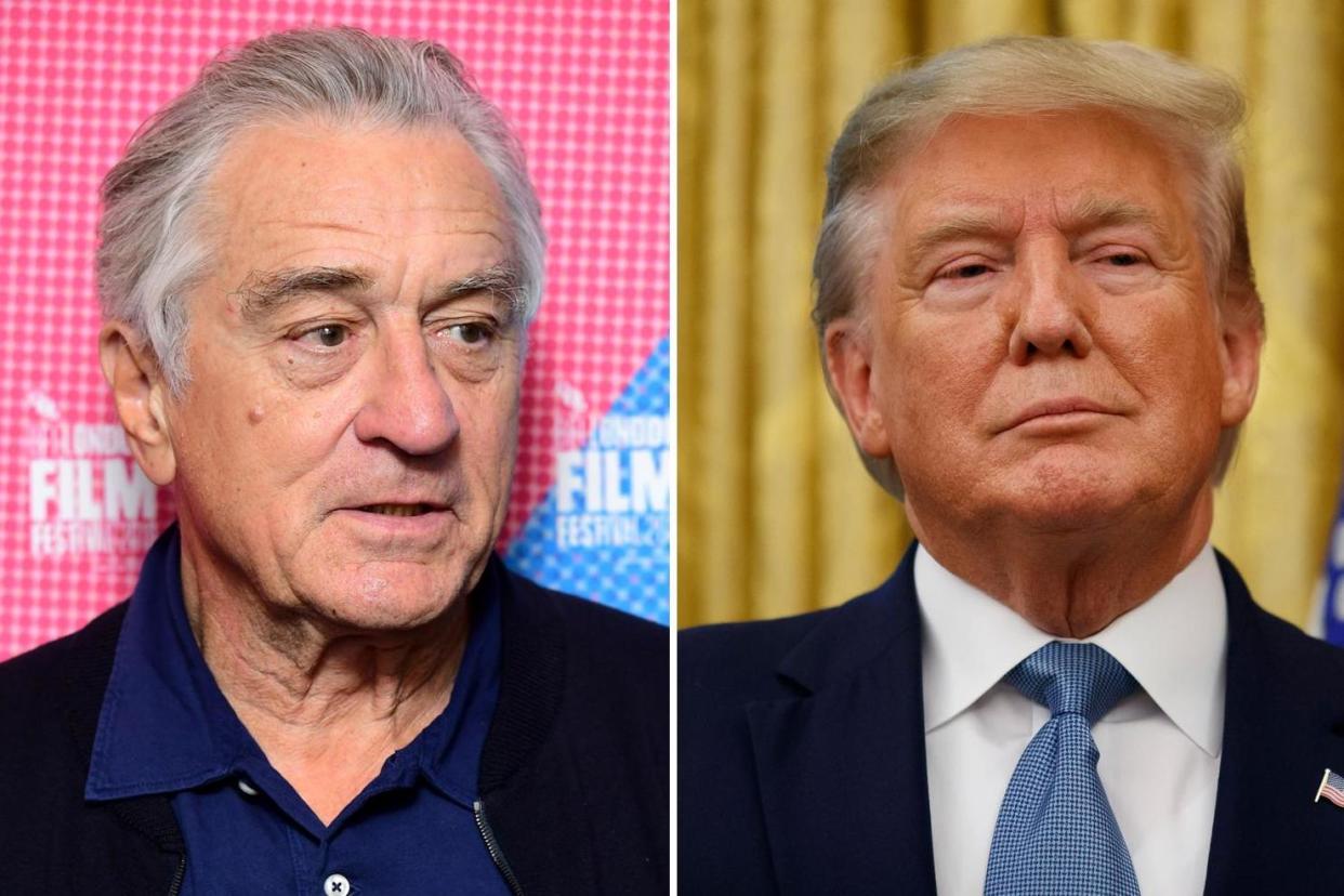 Robert De Niro has branded Donald Trump a "dirty player": Getty/AP