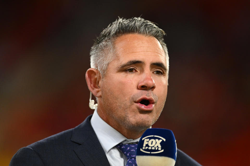 BRISBANE, AUSTRALIA - JULY 13: Corey Parker is seen during the round 19 NRL match between Brisbane Broncos and St George Illawarra Dragons at Suncorp Stadium, on July 13, 2024, in Brisbane, Australia. (Photo by Albert Perez/Getty Images)