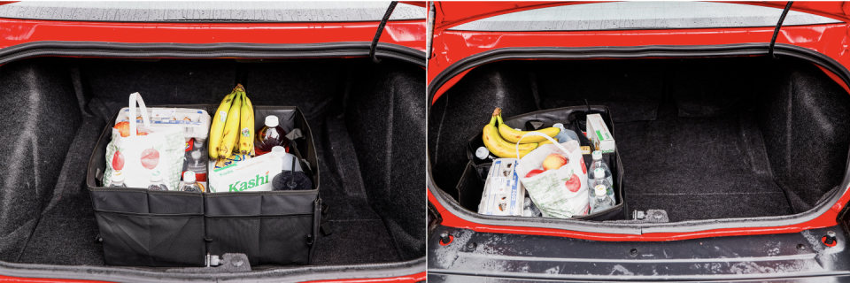 groceries in trunk