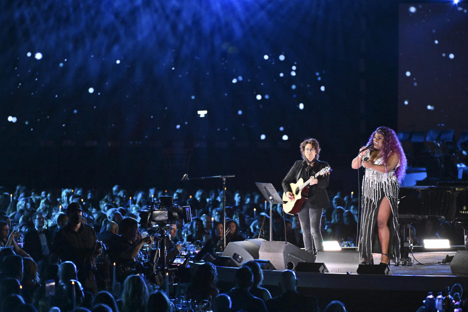 Yola performs onstage at the 31st Annual MusiCares Person of the Year Gala held at the MGM Grand Conference Center on April 1st, 2022 in Las Vegas, Nevada. - Credit: Brian Friedman for Variety