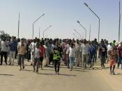 Anti-military protests in northeastern Sudan