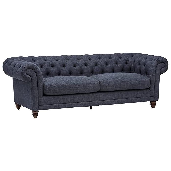 2) Bradbury Chesterfield Tufted Sofa Couch