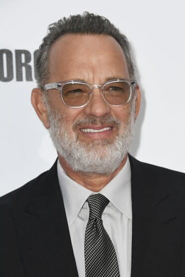 Sept 07: Tom Hanks attends "A Beautiful Day in the Neighborhood" premiere during the 2019 Toronto International Film fest