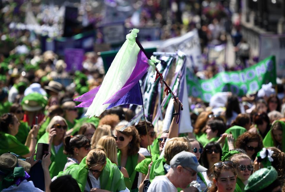 Piccadilly for Processions 2018, Voting Rights Flag