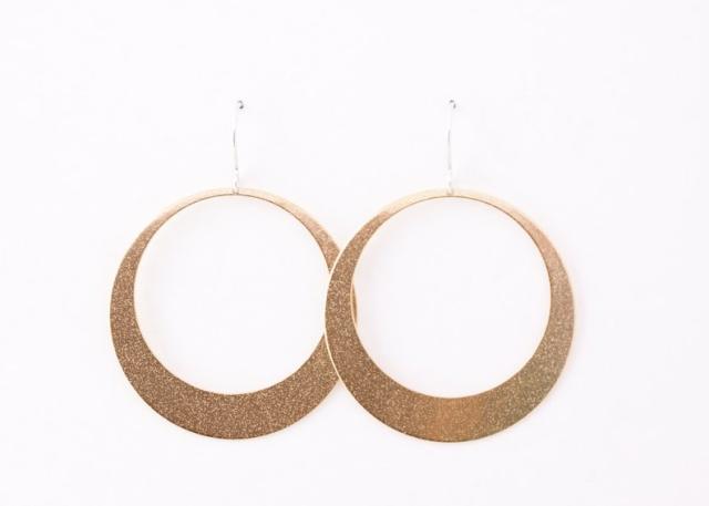 Rae, Gold Fill Creole Hoop Earrings