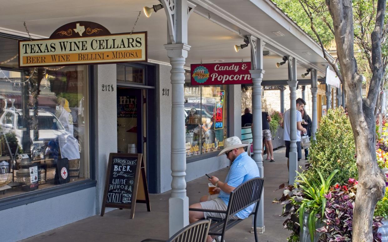 Downtown Fredericksburg is dotted with shops selling everything from wine to clothes to CBD