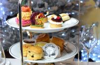 <p>Take a break from your Christmas shopping and pop into the Terrasse de Noël (that's a festive terrace, to you and me) for afternoon tea at Mariage Frères' luxury tea emporium in Covent Garden. Sit on the snow-covered terrace and enjoy a mug of mulled wine to warm up, before tucking into a generous spread of canapés (including smoked salmon on turmeric bread sprinkled with sesame green tea and little savoury cheesecake domes) and some of the prettiest patisserie we've seen. Tea-infused, Christmas tree-shaped mince pies, anyone? Plenty of bubbly and, naturally, the brand's festive tea blends will be flowing, too. </p><p><strong>Location: </strong>38 King Street, Covent Garden, WC2E 8JS<strong><br></strong>Click <a href="https://www.coventgarden.london/brand-directory/mariage-freres/" rel="nofollow noopener" target="_blank" data-ylk="slk:here;elm:context_link;itc:0;sec:content-canvas" class="link ">here</a> to find out more. </p>