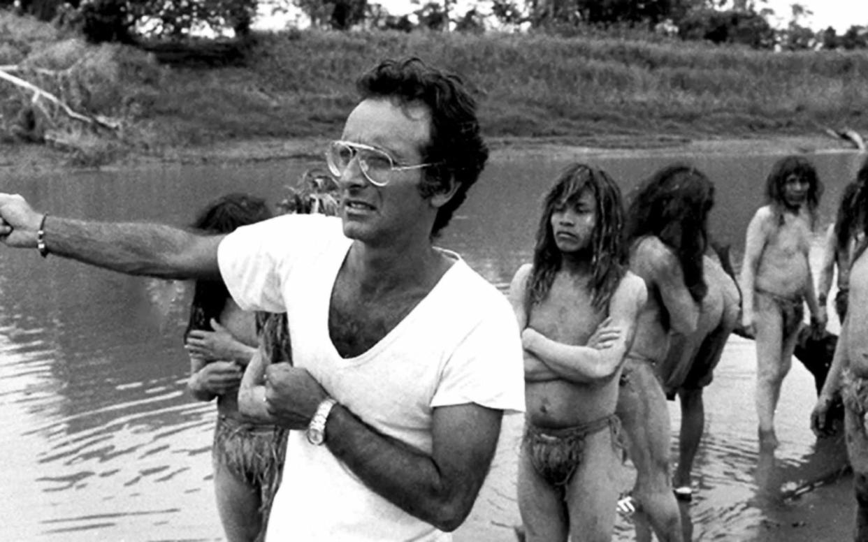 Ruggero Deodato during the making of Cannibal Holocaust - Collection Christophel/Alamy 