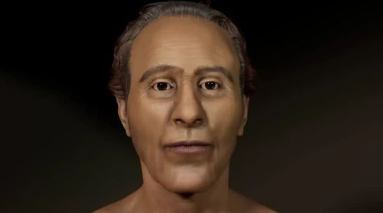 El rostro de Ramsés II a los 45 años, según la reconstrucción digital.