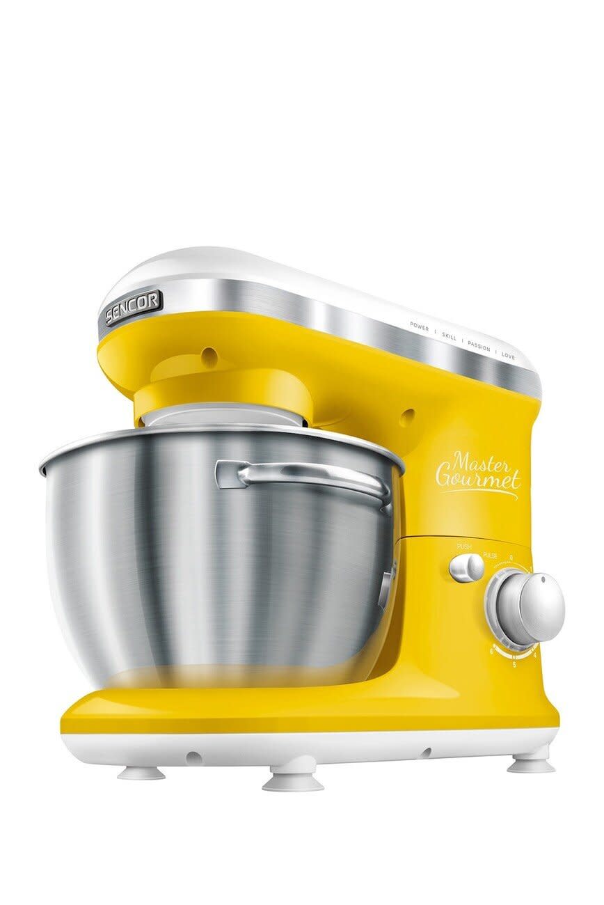 For those wanting a stand mixer in a bright color, this sunshine yellow one might just be the right fit. This mixer isn't too complicated with only three components: the stand itself, bowl and a pouring shield to stop spills. <a href="https://fave.co/2JuYfIv" target="_blank" rel="noopener noreferrer">Find it for $110 at Nordstrom Rack</a>.