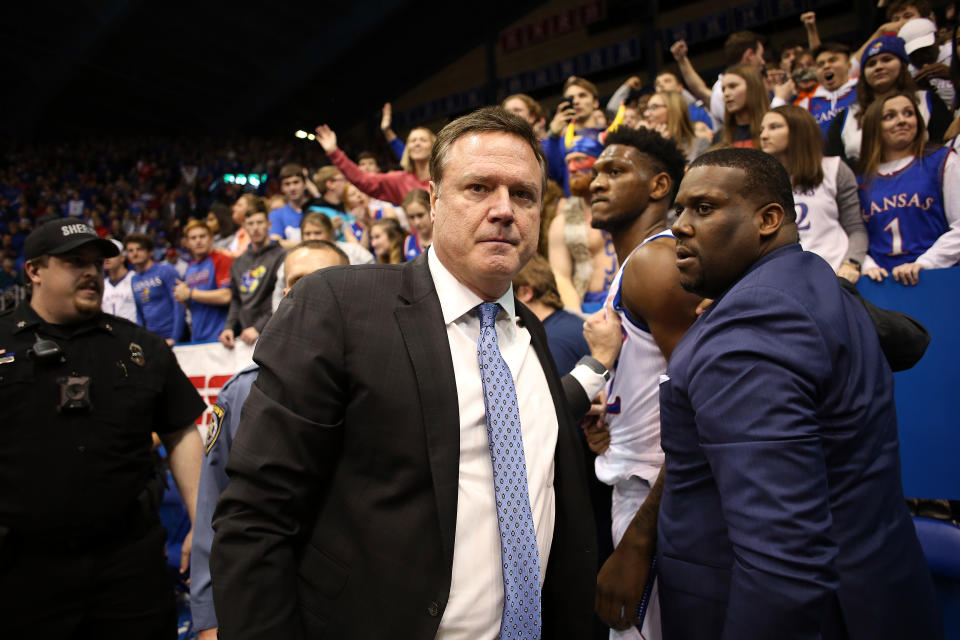 Tuesday night in Lawrence got heated. (Jamie Squire/Getty Images)