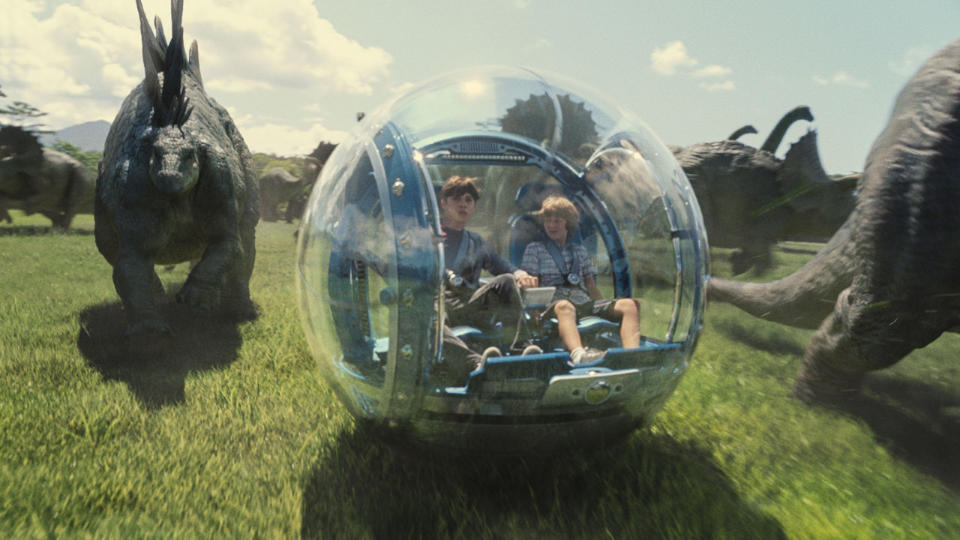 The gyrosphere scene in Jurassic World