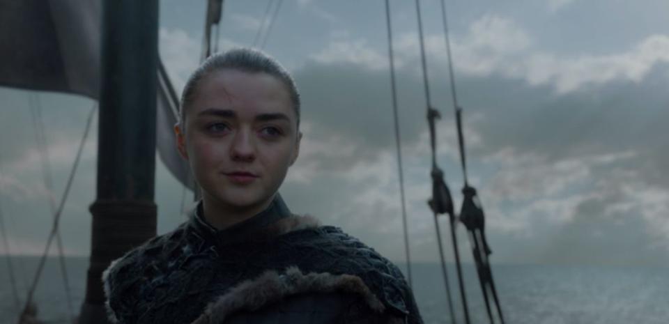 Arya's gone from an innocent girl shooting arrows to a Faceless assassin to the person who jumped off of an invisible trampoline to kill the Night King and save humanity.&nbsp;<br /><br />She's done all there is to do in Westeros. Now, she's ready for her next adventure.<br /><br />A girl left the Six Kingdoms to see what No One has ever seen.