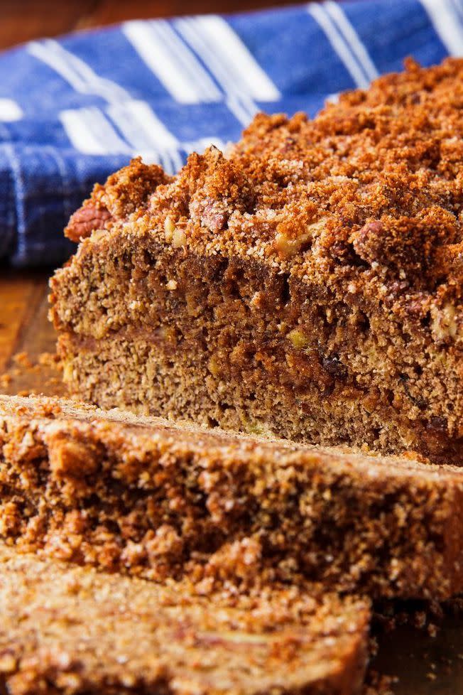 <p>If you love baking with coconut flour, you know one thing: It can produce some very dry baked goods. This coconut flour banana bread is totally moist.</p><p>Get the <a href="https://www.delish.com/uk/cooking/recipes/a34726386/paleo-coconut-flour-banana-bread-recipe/" rel="nofollow noopener" target="_blank" data-ylk="slk:Coconut Flour Banana Bread;elm:context_link;itc:0;sec:content-canvas" class="link ">Coconut Flour Banana Bread</a> recipe.</p>