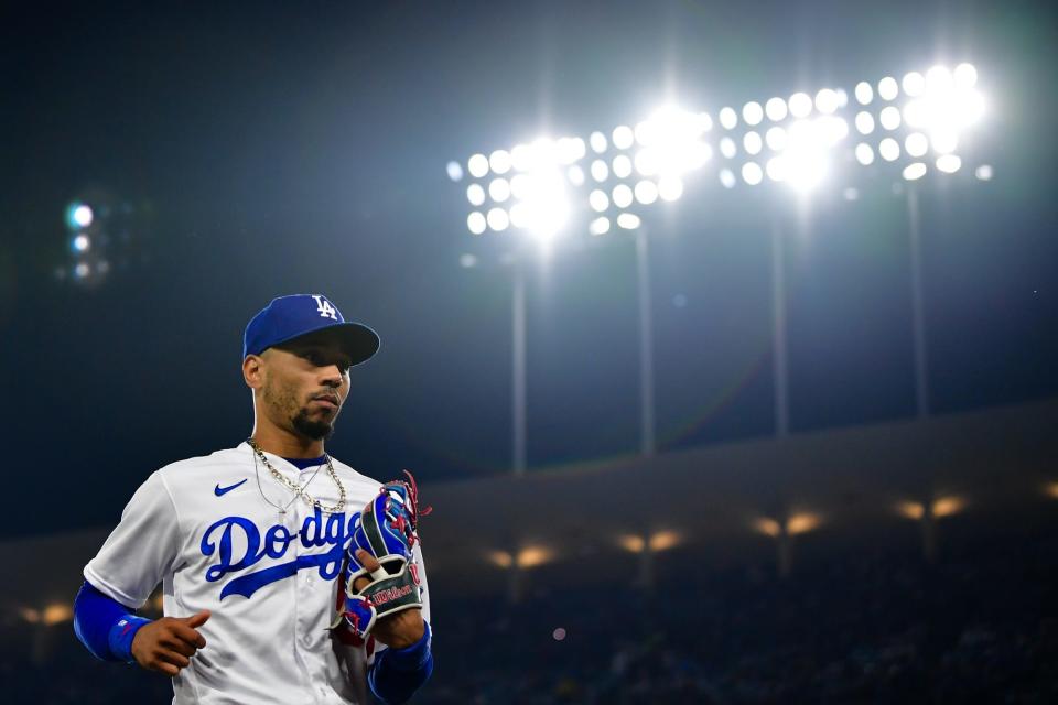 Mookie Betts is no stranger to the bright lights of October, playing in the postseason in all but one of the past seven seasons and winning a pair of World Series rings.