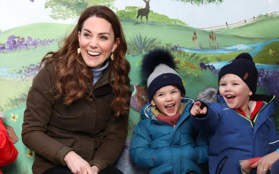 The Duchess of Cambridge in Northern Ireland in February - Chris Jackson