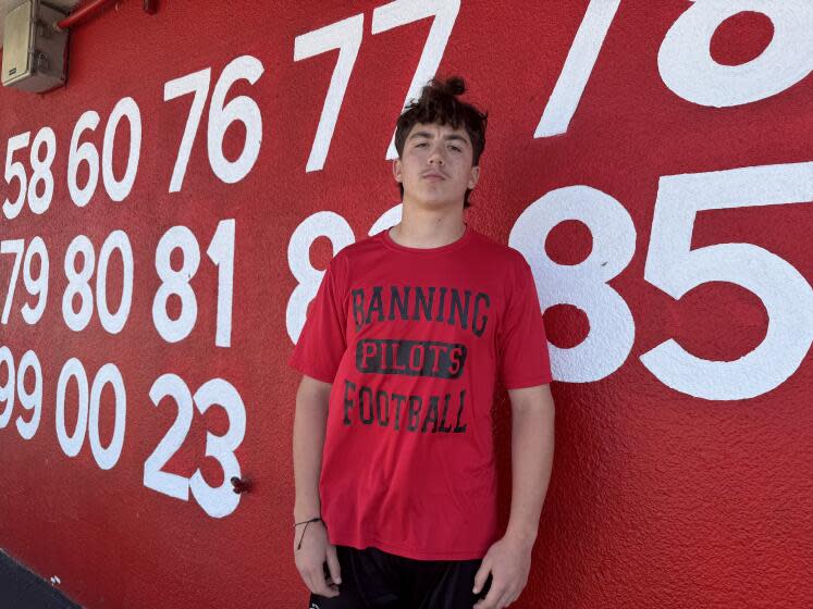 Banning safety Steven Perez will play the first month of the football season as a 16-year-old senior.