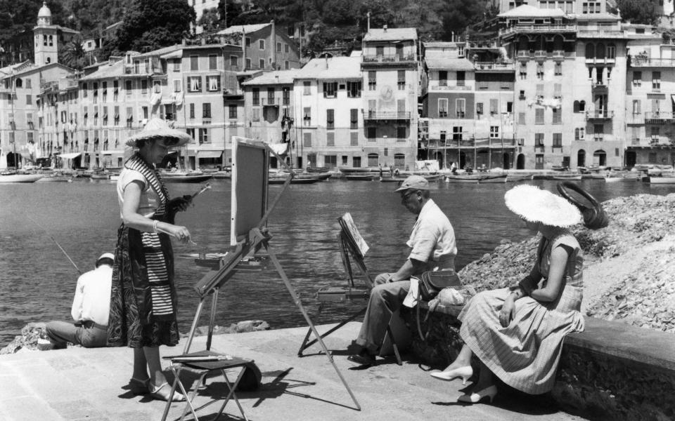 The Touring Club Italiano in Portofino, 1957 - Universal Images Group Editorial