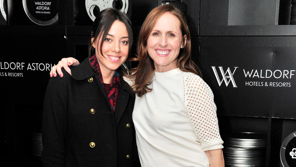 Aubrey Plaza and Molly Shannon (Jerod Harris / Getty Images)